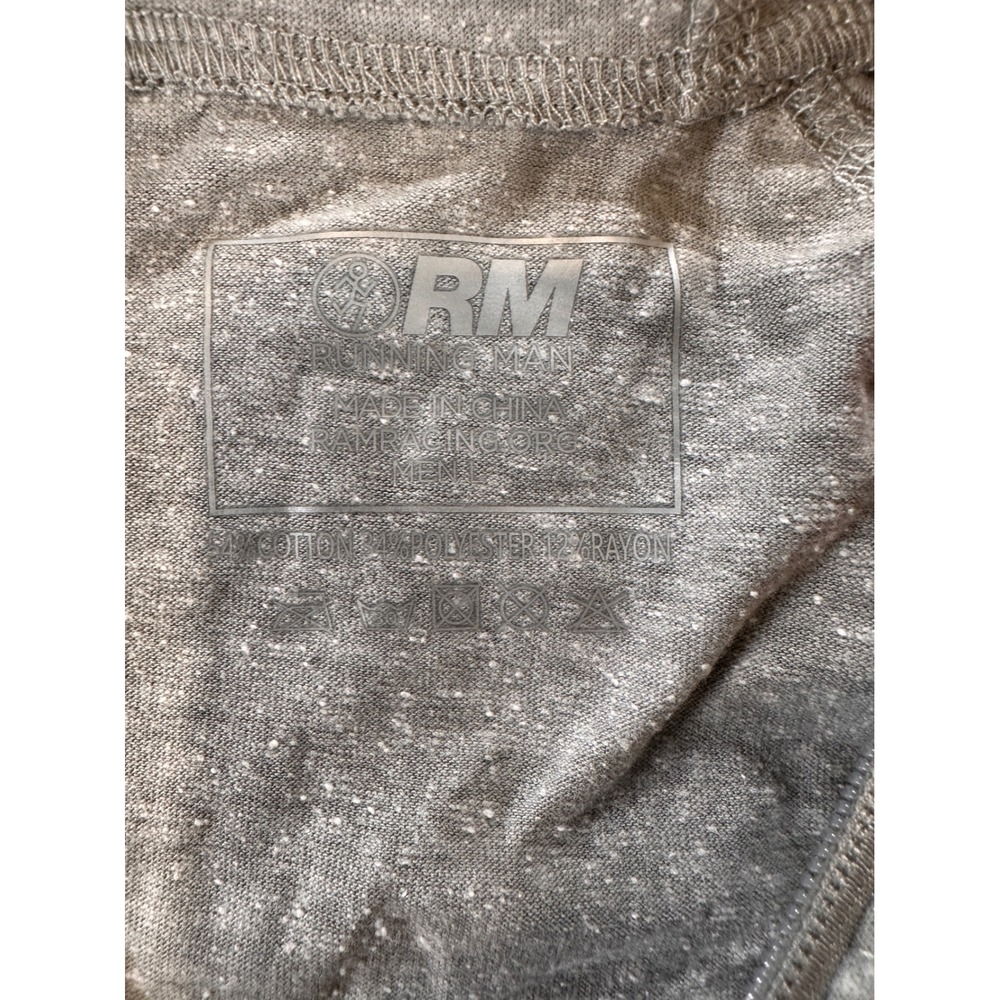 Running Man Batman Run Mens Gray Full Zip Hoodie Lightweight Tri-Blend Large - Picture 6 of 10